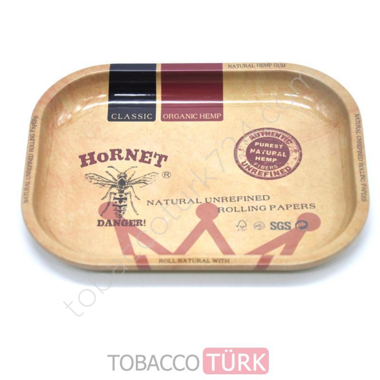 Hornet Marka Metal Tek Parça Tütün Tepsisi