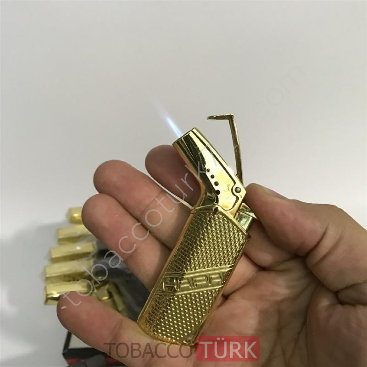 MetalKasa Pipo Çakmağı Pürmüzlü Model -Rüzgarçakmağı