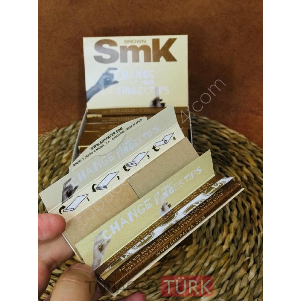 SmK Brown Zıvanalı Tütün Sarma Kağıdı KingSizeSlim