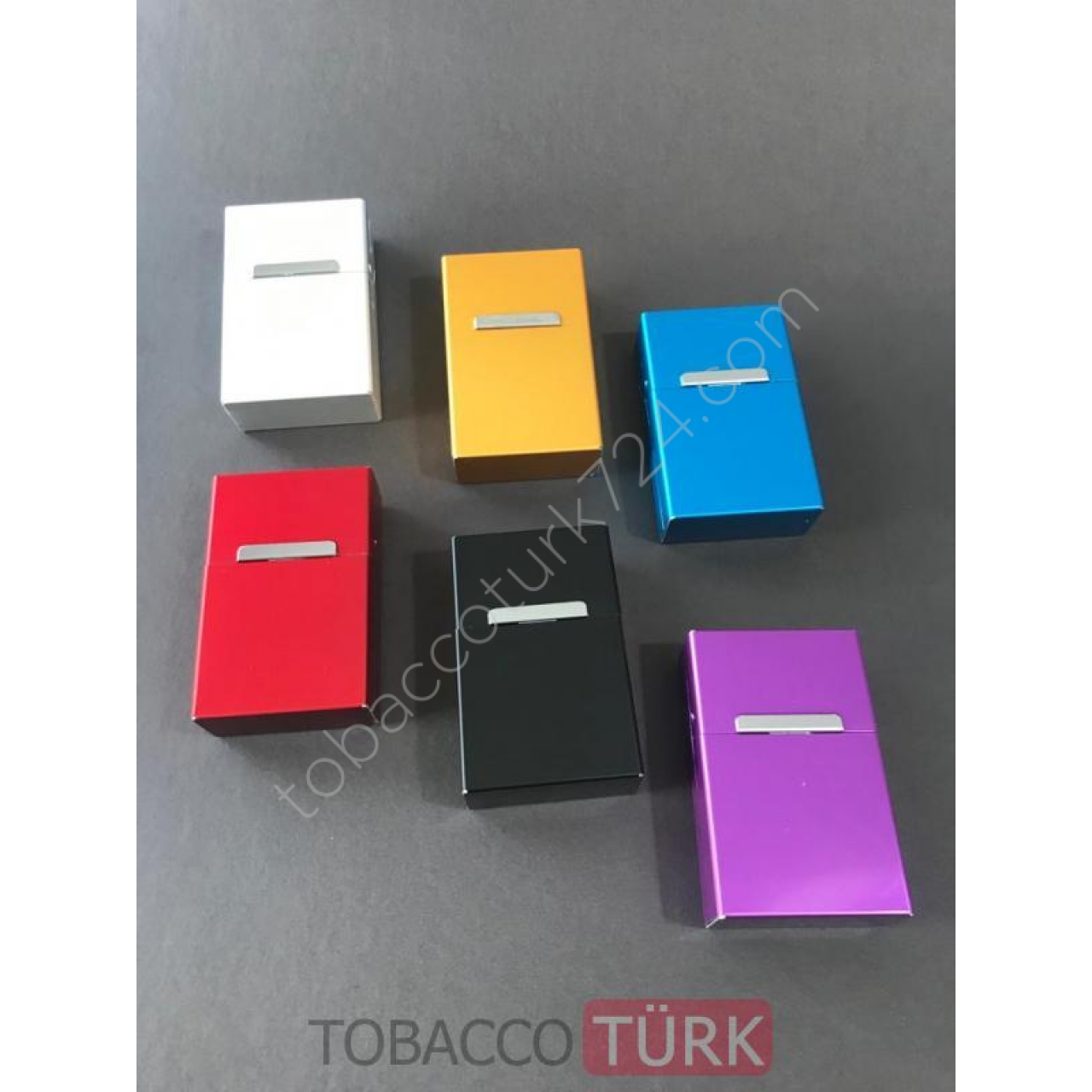 Metal Sigaralık Mıknatıslı Kutu Sigara Paketlik