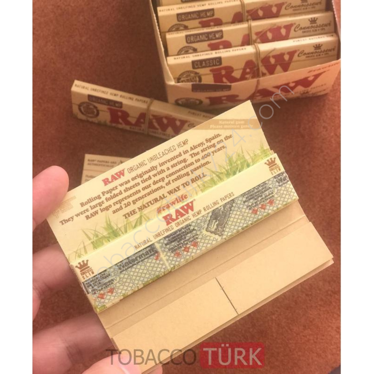 Raw Zıvanalı Organic Tütün Sarma Kağıdı Orjinal Ürün