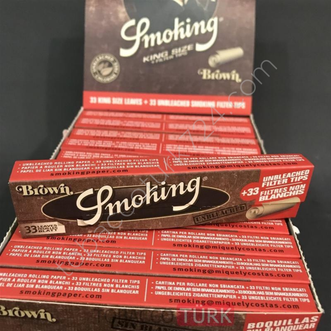 Smoking Marka Zıvanalı Brown Ultrathin Kıngsıze Sigara Kağıdı