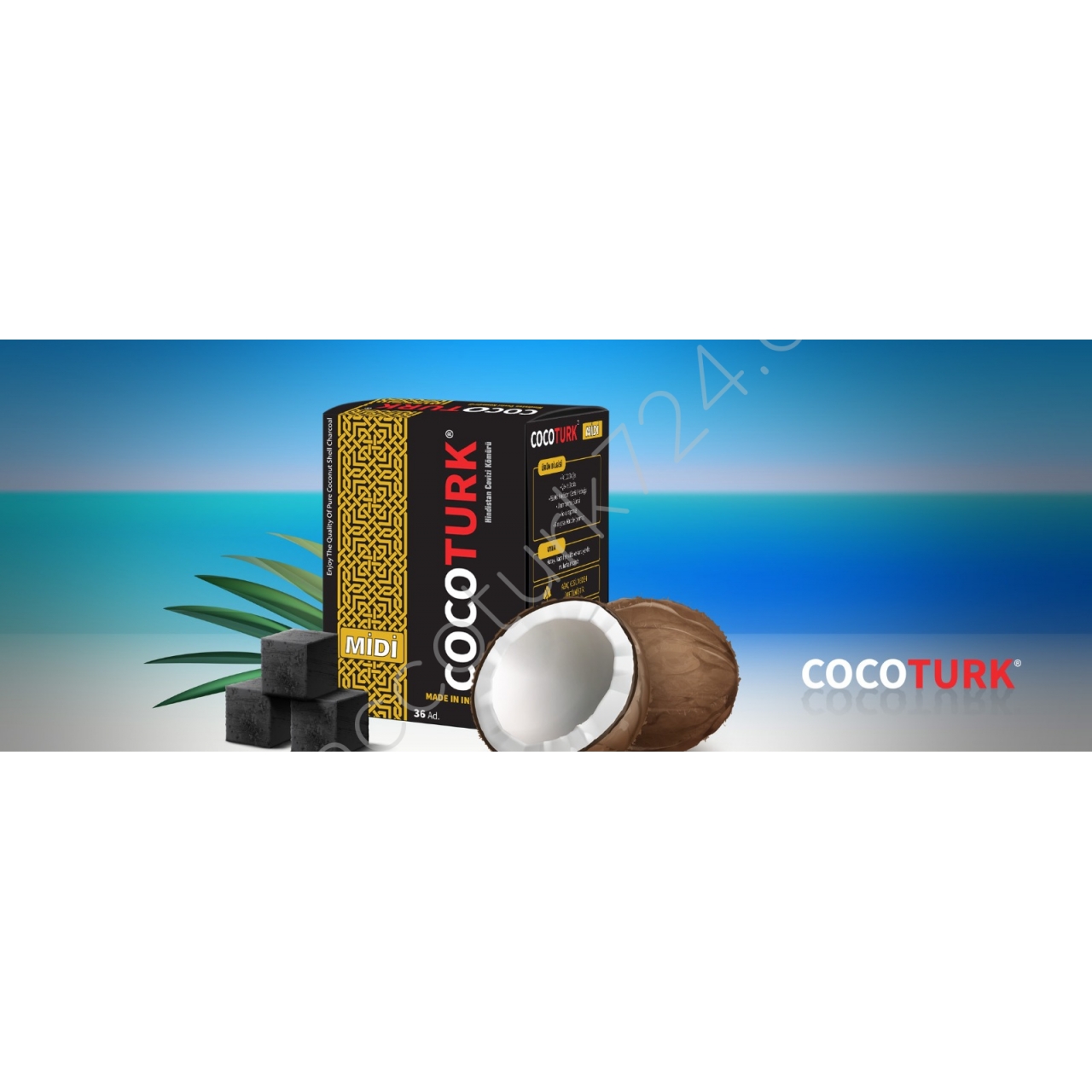 Cocoturk Marka Plus 1Kg Nargile Kömürü //Mangal Kömürü