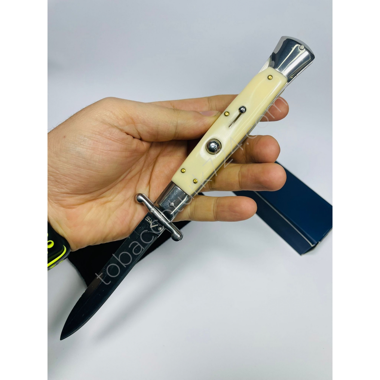 Akc Marka İtalyan Kemik Kasa MetalRenk Bıçak //25cm-Yeniseri