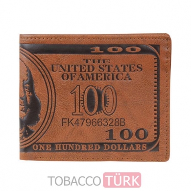 Dolar $ Desenli 3d Baskı Erkek Para Cüzdanı