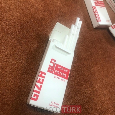 Gızeh Marka Extra Slim Sigara Filitresi 5mm-126adet