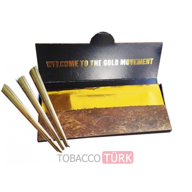 Gold Düz 10adet Yaprak Sigara Kağıdı Altın Folyo